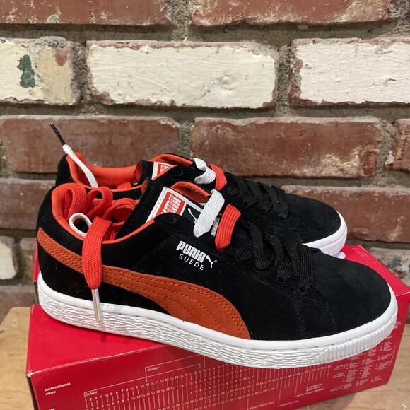 Puma Suede Classic X Irides Womens Shoes Size 6 Color: Black/Orange size 6 NIB - Picture 7 of 8